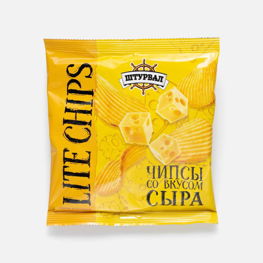 Купить чипсы Штурвал Lite Chips, сыр, 20 г, цены на Мегамаркет | Артикул: 100066134257