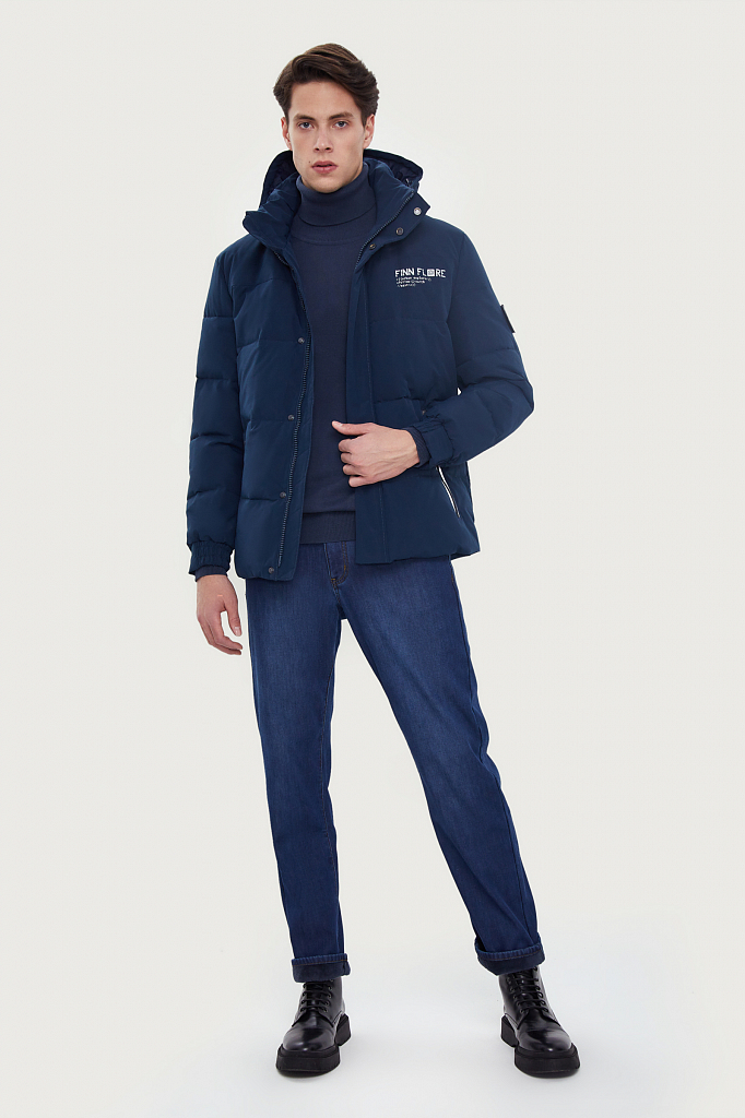 Куртка мужская Finn Flare WA20-42008 синяя 3XL