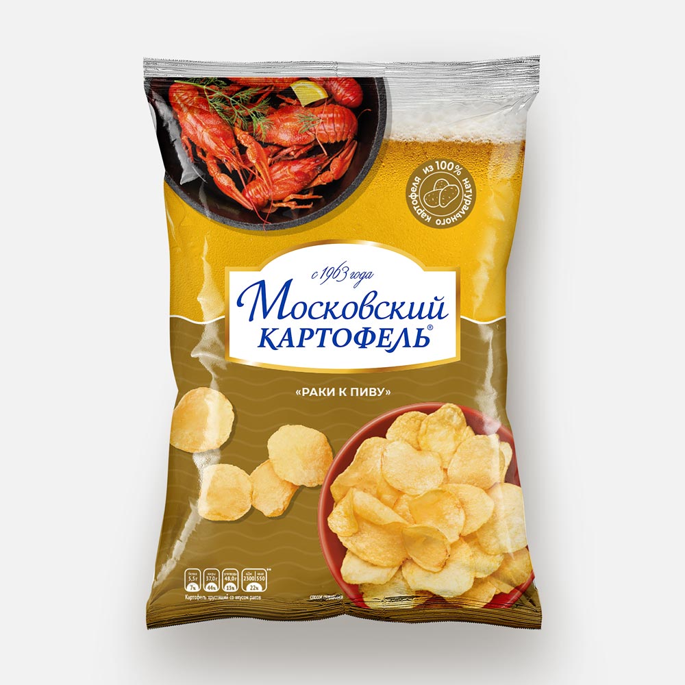Чипсы Московский картофель со вкусом раков, 60 г – купить в Москве, цены в интернет-магазинах на Мегамаркет