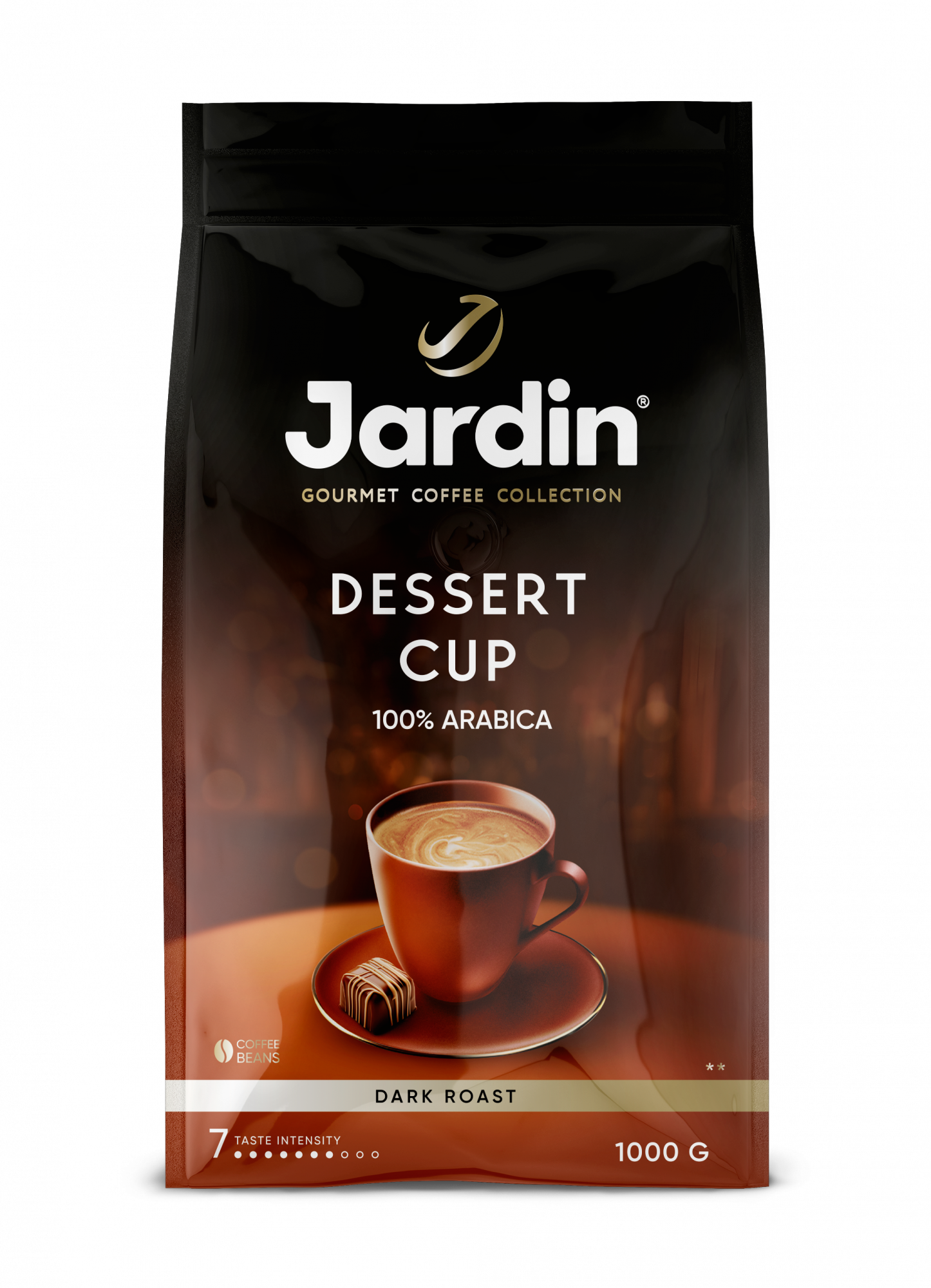 Кофе натуральный Jardin Dessert Cup зерновой, тёмная обжарка, 1 кг - купить в METRO - Купер, цена на Мегамаркет