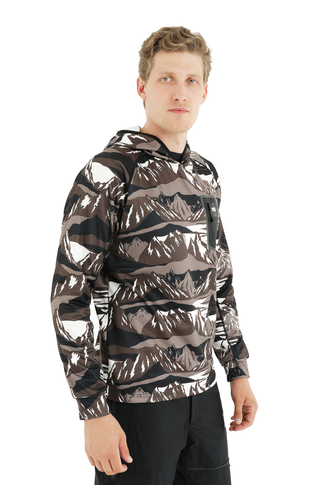 Grid deals fleece hoodie