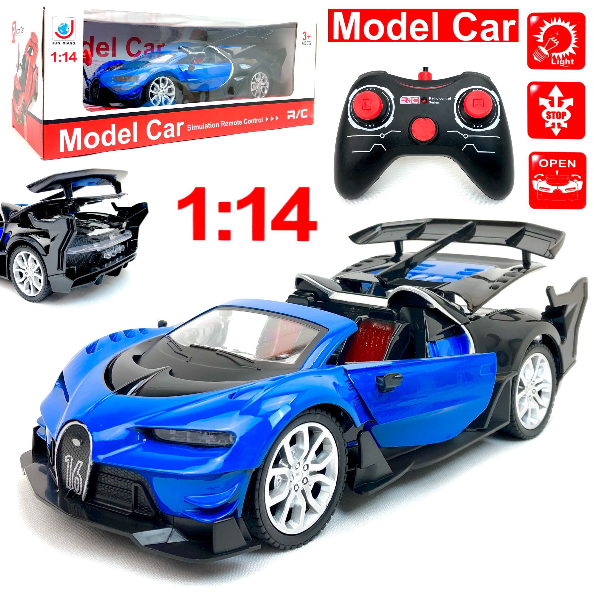 Радиоуправляемая гоночная машина Cross World Model Car, 1:14, двери и  багажник открываются – купить в Москве, цены в интернет-магазинах на  Мегамаркет