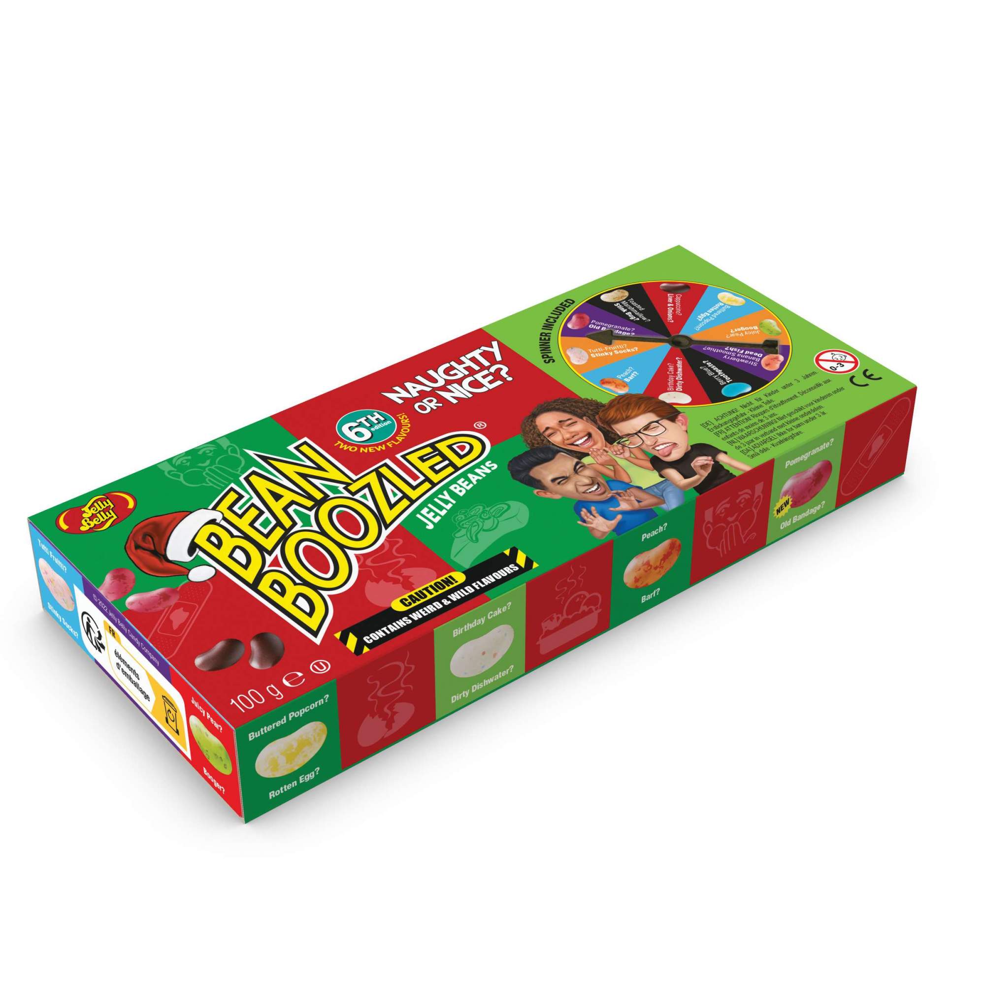 Купить драже жевательное Bean Boozled Ассорти Игра-рулетка 6-я версия, 100  г, цены на Мегамаркет | Артикул: 600003970065