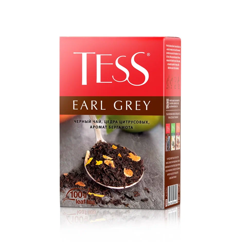 Чай черный листовой Tess Earl Grey 100 г - отзывы покупателей на  маркетплейсе Мегамаркет | Артикул: 600002453501