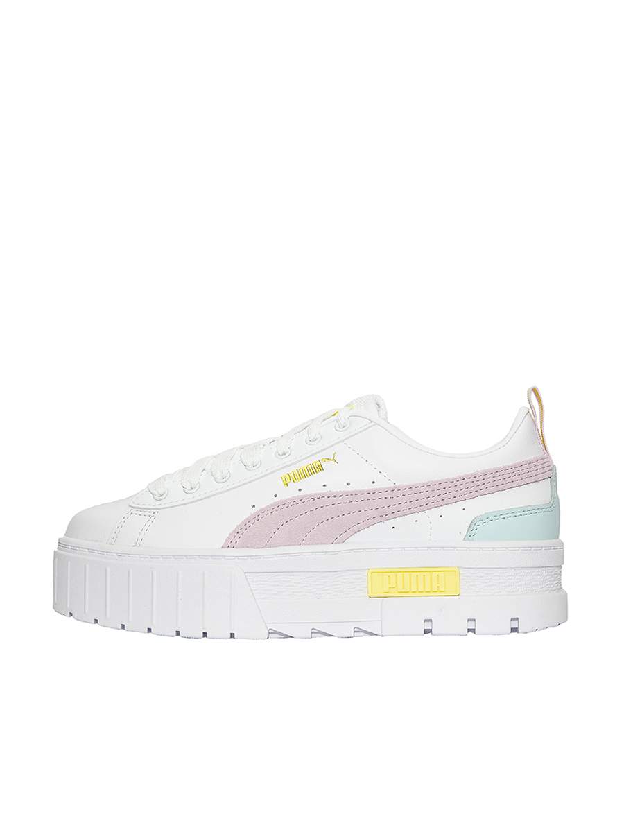 Кеды женские PUMA Mayze Lth Wn s 381983-10 белые 6.5 UK - купить в ABM Sport, цена на Мегамаркет