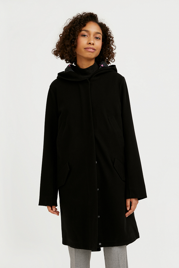 Пальто женское Finn Flare B21-32014 черное XL
