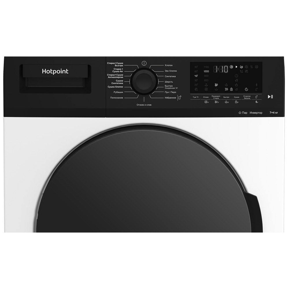 Стиральная машина Hotpoint-Ariston WDS 7448 C7S VBW белый - отзывы  покупателей на маркетплейсе Мегамаркет | Артикул: 600010048512