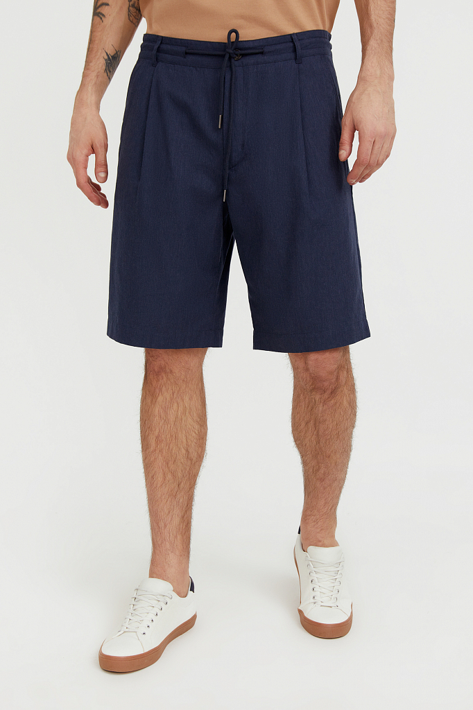 Повседневные шорты мужские Finn Flare S21-21012 синие L