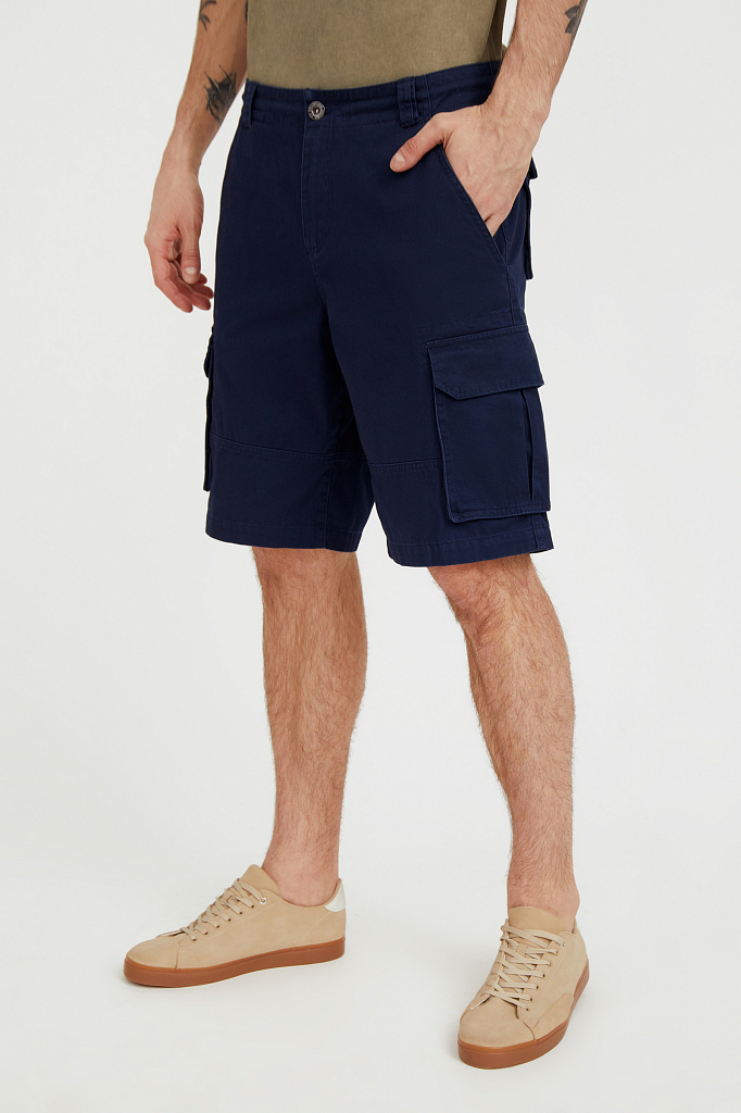 Повседневные шорты мужские Finn Flare S21-22034 синие XL