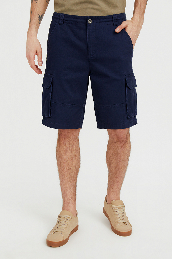 Повседневные шорты мужские Finn Flare S21-22034 синие XL