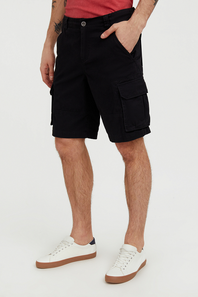 Повседневные шорты мужские Finn Flare S21-22034 черные XL