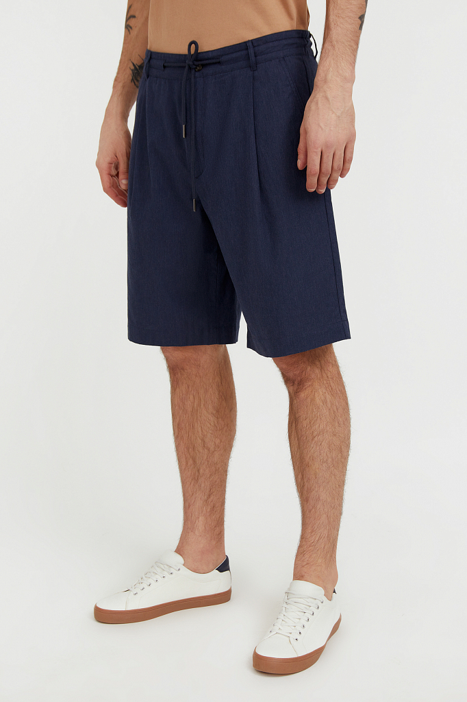 Повседневные шорты мужские Finn Flare S21-21012 синие XL