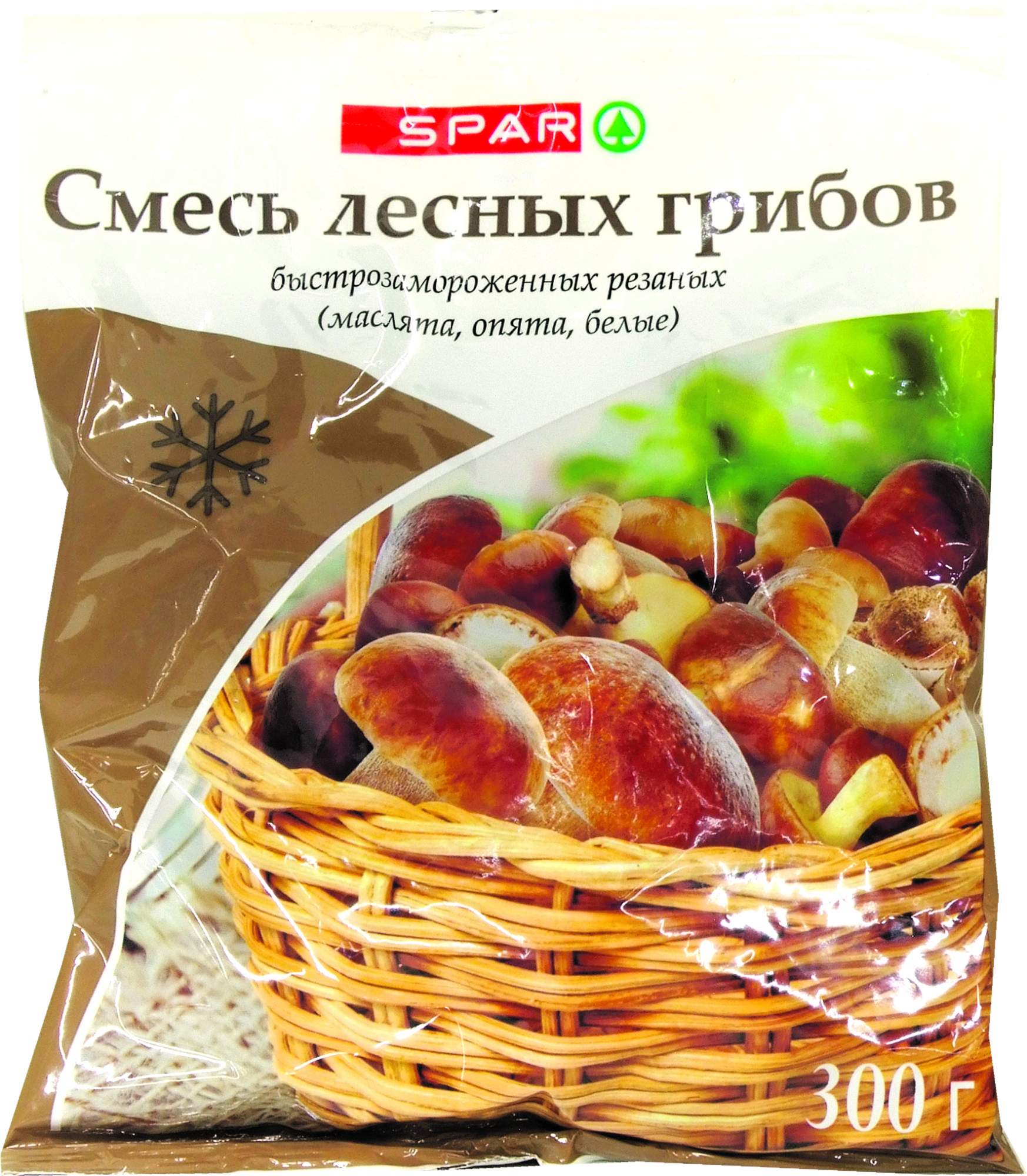 Купить смесь лесных грибов быстрозамороженные Spar 300 г, цены на  Мегамаркет | Артикул: 100032487566