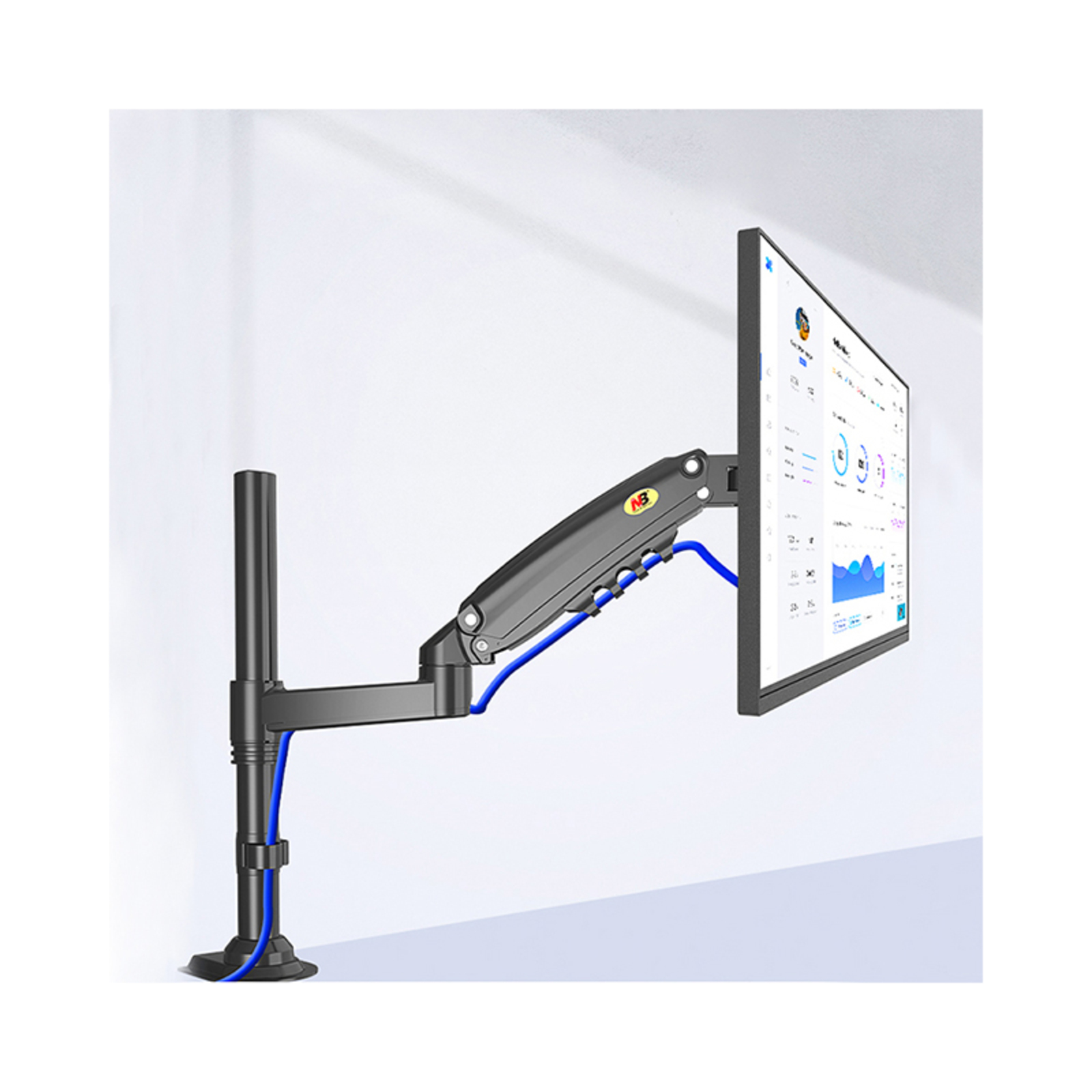 Настольный кронштейн для монитора с газлифтом