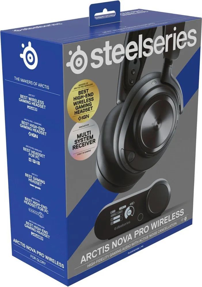 Игровые наушники SteelSeries Arctis Nova Pro Wireless черный
