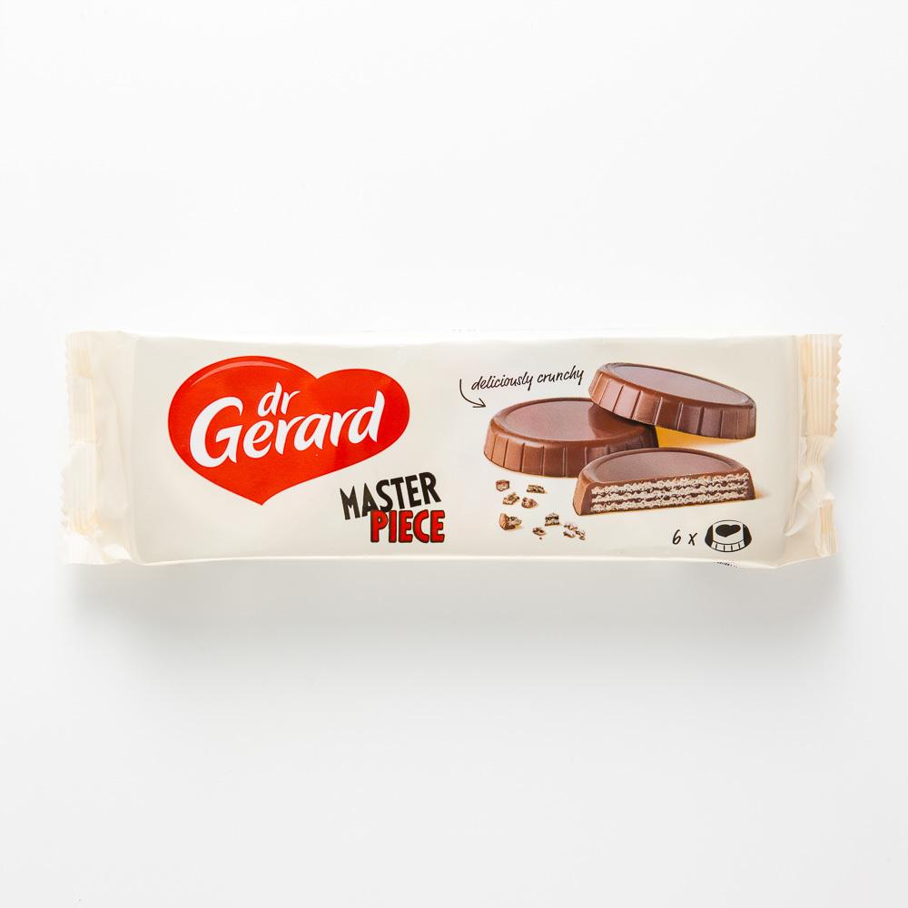 Вафли Dr Gerard Masterpiece, в шоколадной глазури, с начинкой из какао ...