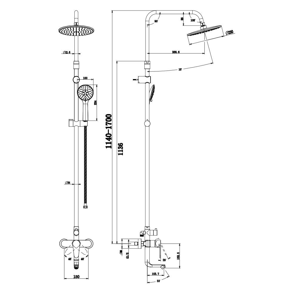 Душевой гарнитур Grohe Power&Soul Cosmopolitan 27734000 по цене от 14179 рублей