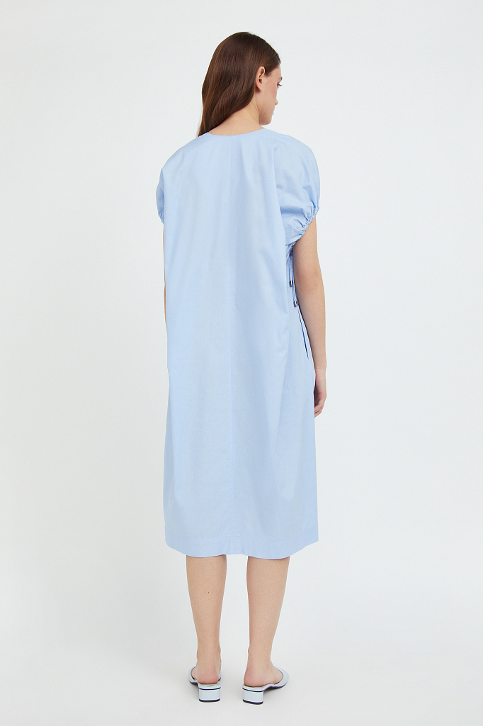 Платье женское Finn Flare S21-11081 голубое XL/2XL