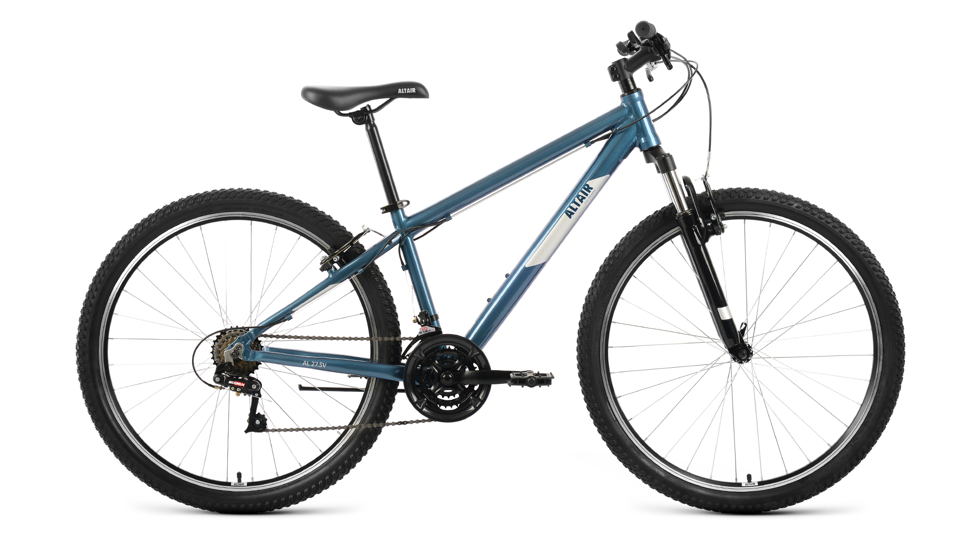 Велосипед Altair AL 27,5 V 2022 19" темный/синий/серебристый - купить в Форвард, цена на Мегамаркет