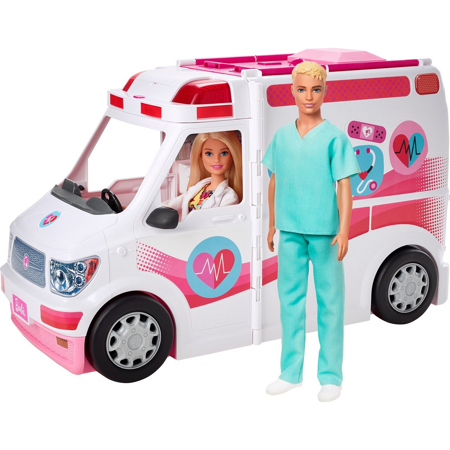 Игровой набор Mattel Barbie Кем быть? Машина скорой помощи GMG35