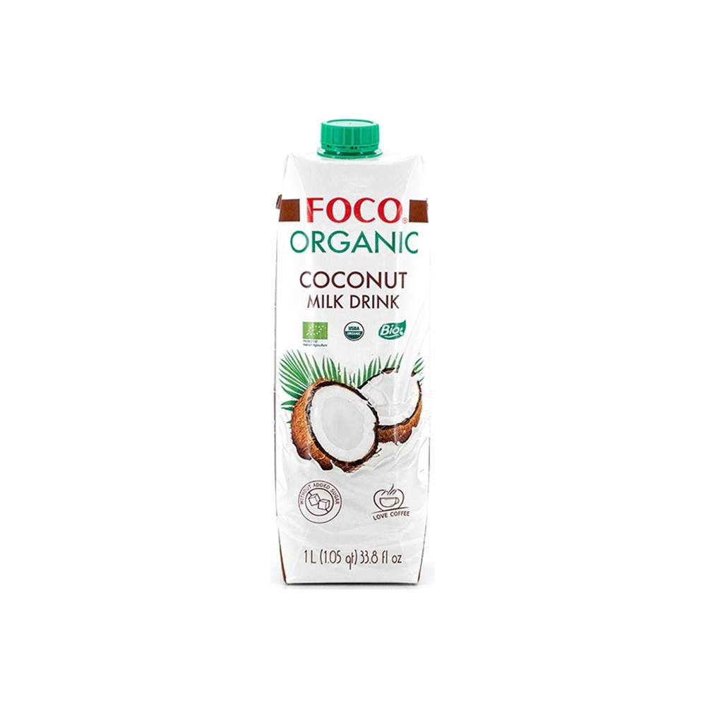 Напиток FOCO  ORGANIC Кокосовый молочный 4 шт по 1 л