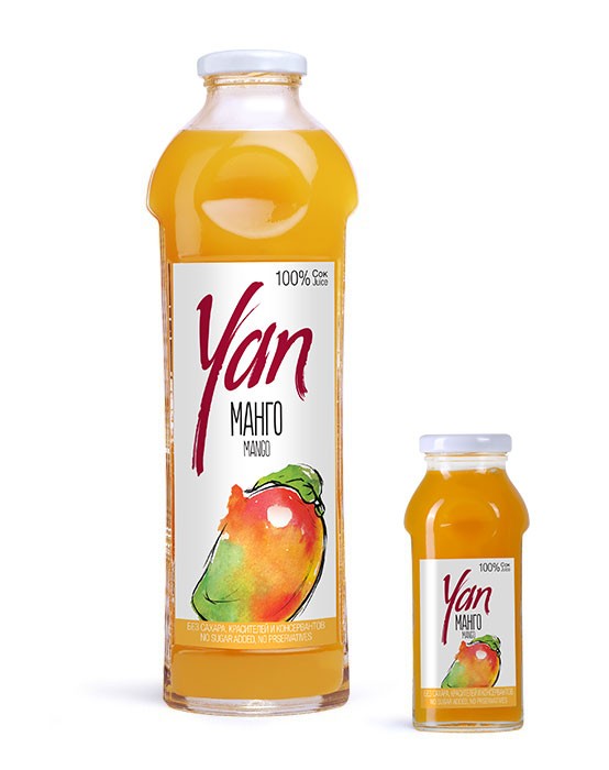 Сок Yan манго без сахара 250 мл