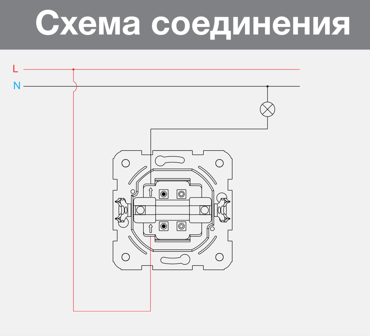 Как правильно подключить провода к лампочке. Схема подключения одноклавишного выключателя. Схема расключения одноклавишный выключатель. Схема установки выключателя света одноклавишный. Схема установки одноклавишного выключателя.