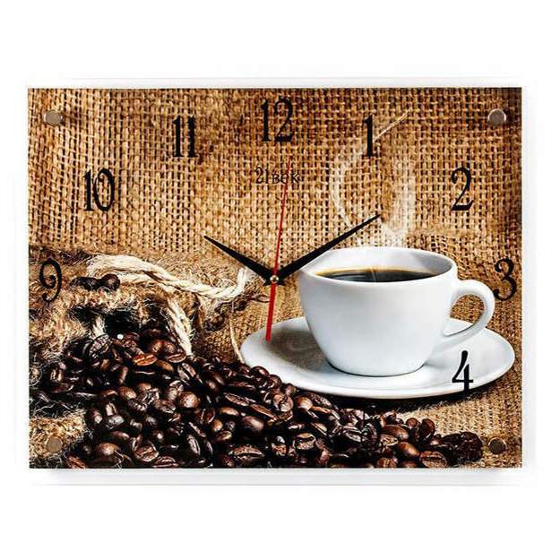 Часы настенные Arte Nuevo Ароматный кофе 46 x 33 см