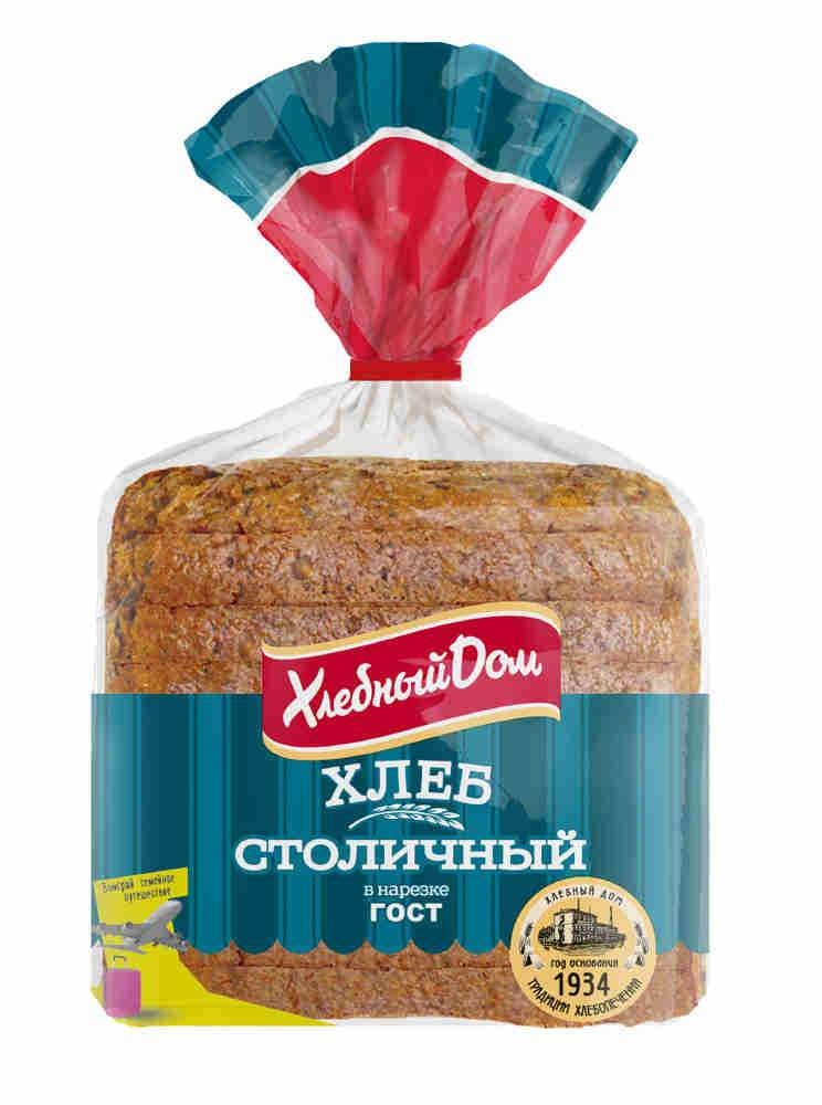Хлеб серый, Хлебный Домъ, Столичный, 350 г