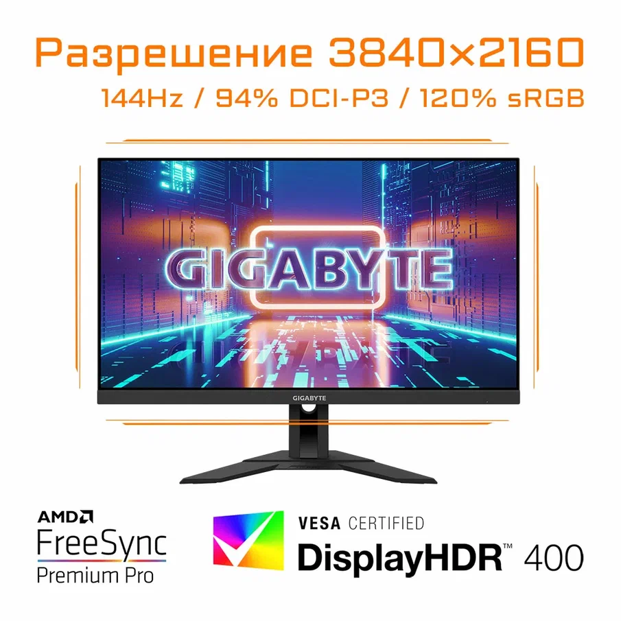 Монитор GIGABYTE Black (M28U-EK) - отзывы покупателей на маркетплейсе  Мегамаркет | Артикул: 100028907425