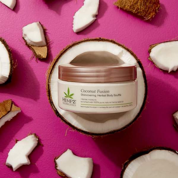 Суфле для тела Hempz Herbal Body Souffle Coconut Fusion с мерцающим