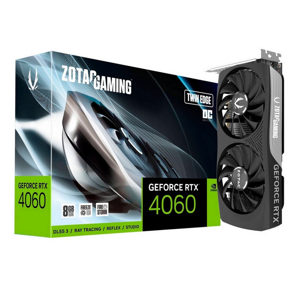 Видеокарта Zotac GeForce RTX 4060 TWIN EDGE OC, купить в Москве, цены в интернет-магазинах на Мегамаркет