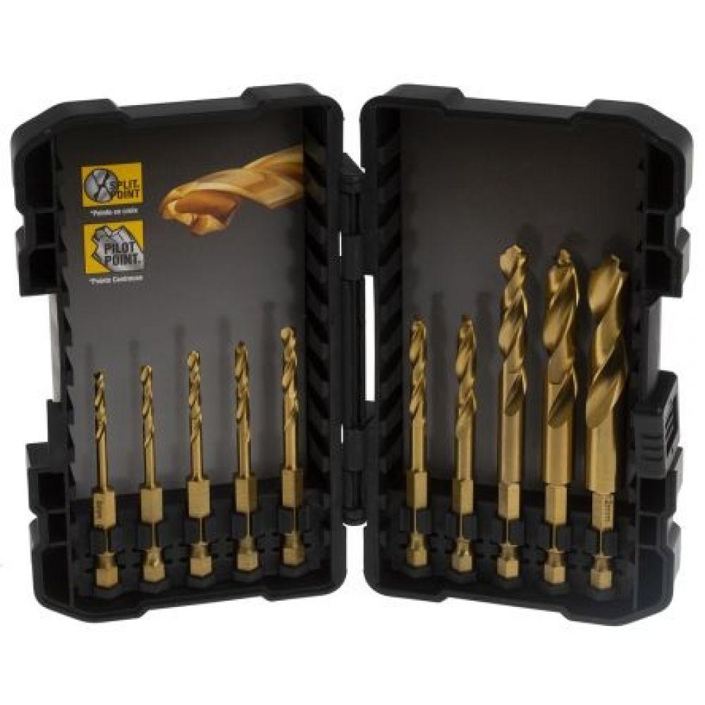 DeWalt Набор DEWALT DT50050 cверл 10pcs Impact TITANIUM Drill Bit Set - купить в DeWALT: Магазин производителя, цена на Мегамаркет