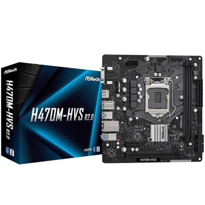 Материнская плата ASRock (H470M-HVS R2.0) - купить в Ситилинк, цена на Мегамаркет