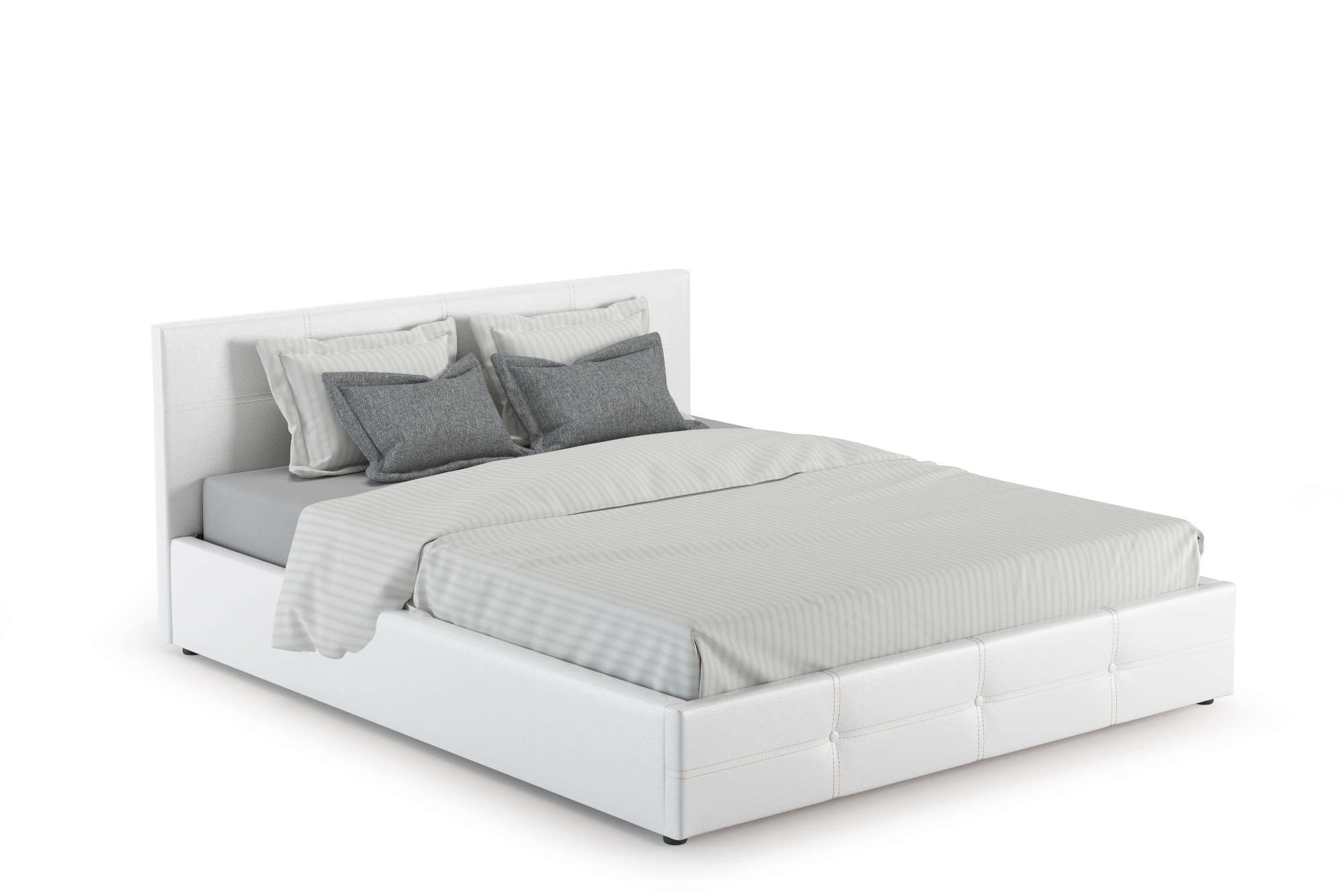 Кровать интерьерная НИК Синди ПМ Марика 483 (белый), 170х215х85 см