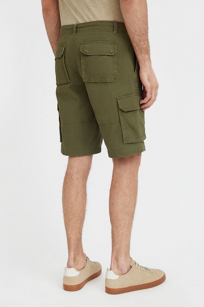 Повседневные шорты мужские Finn Flare S21-22034 зеленые S