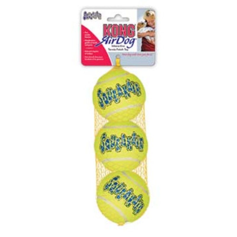 Игрушка-набор Kong Air Теннисный мяч для собак мелких охотничьих пород, диаметр 3 см