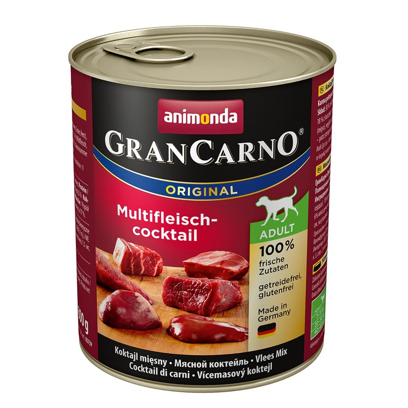 Консервы для собак Animonda GranCarno, мясной коктейль, 6 шт по 800 г