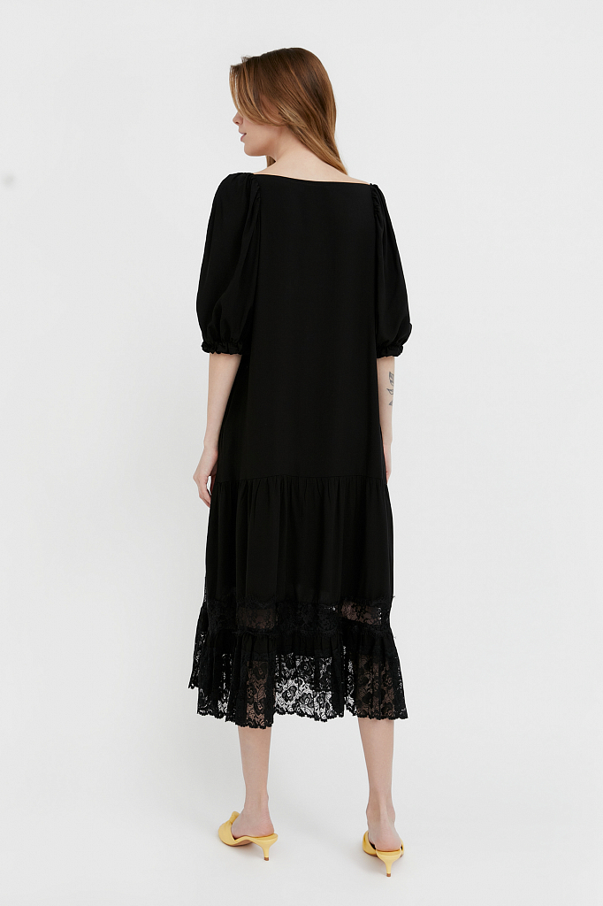 Платье-сарафан женское Finn Flare S21-110108 черное XS