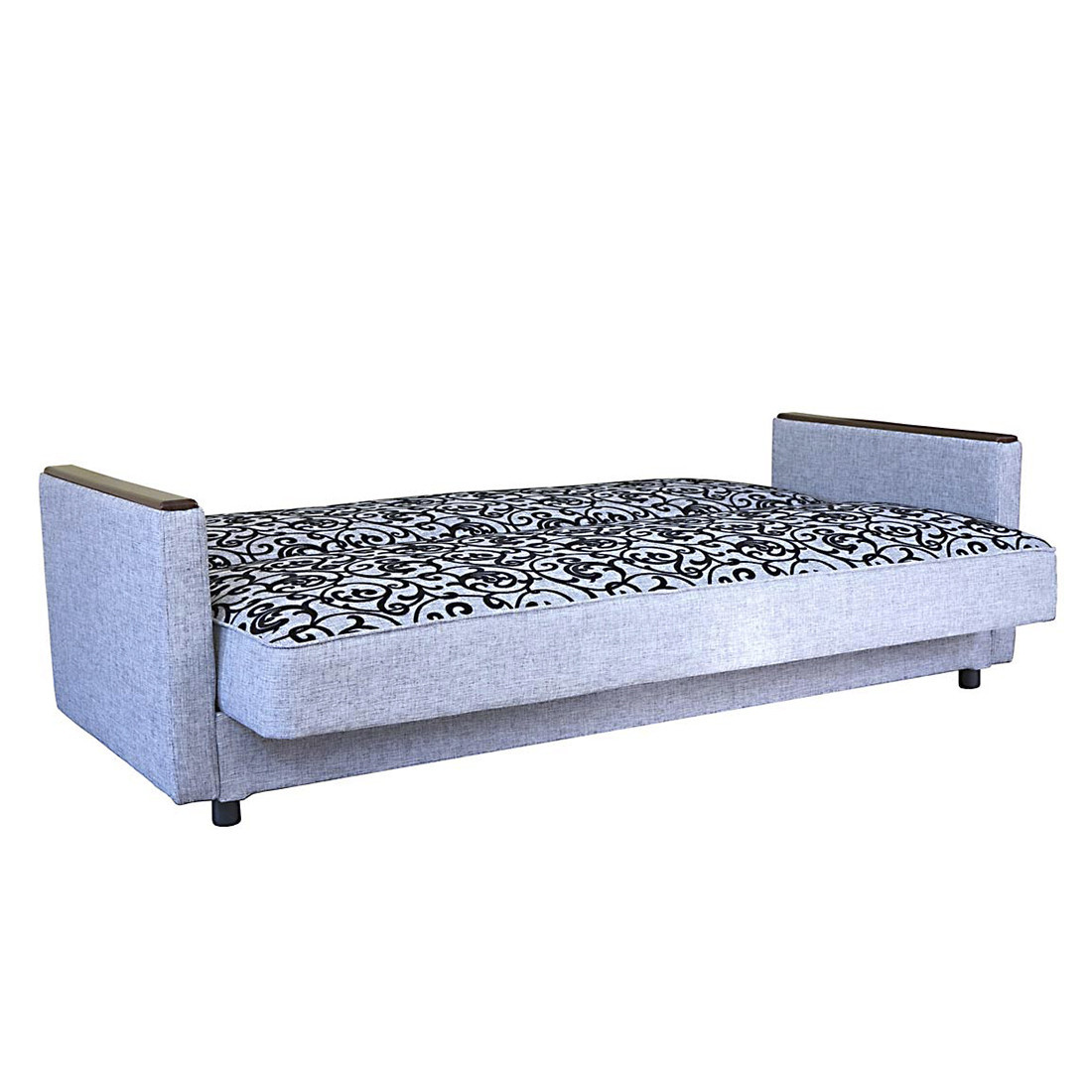 Диван-кровать Шарм-Дизайн Классика Д 120, серый узор