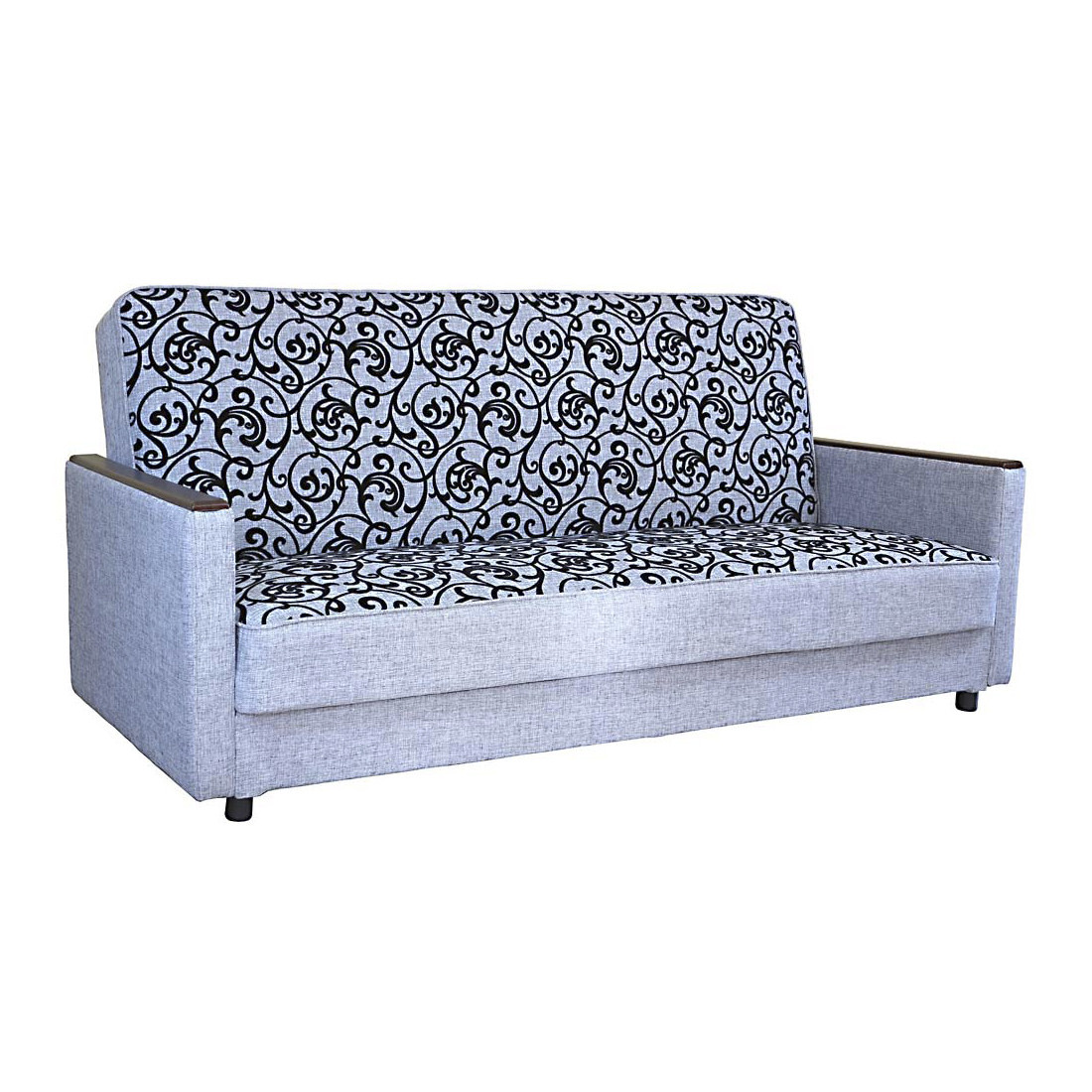 Диван-кровать Шарм-Дизайн Классика Д 120, серый узор