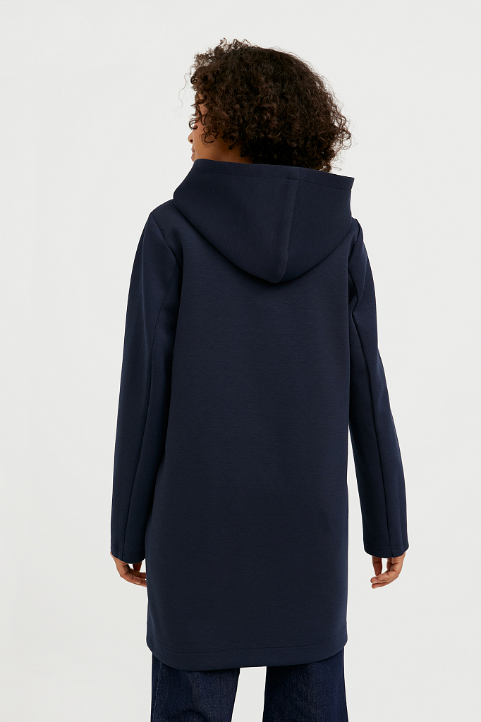 Пальто женское Finn Flare B21-11031 синее 2XL