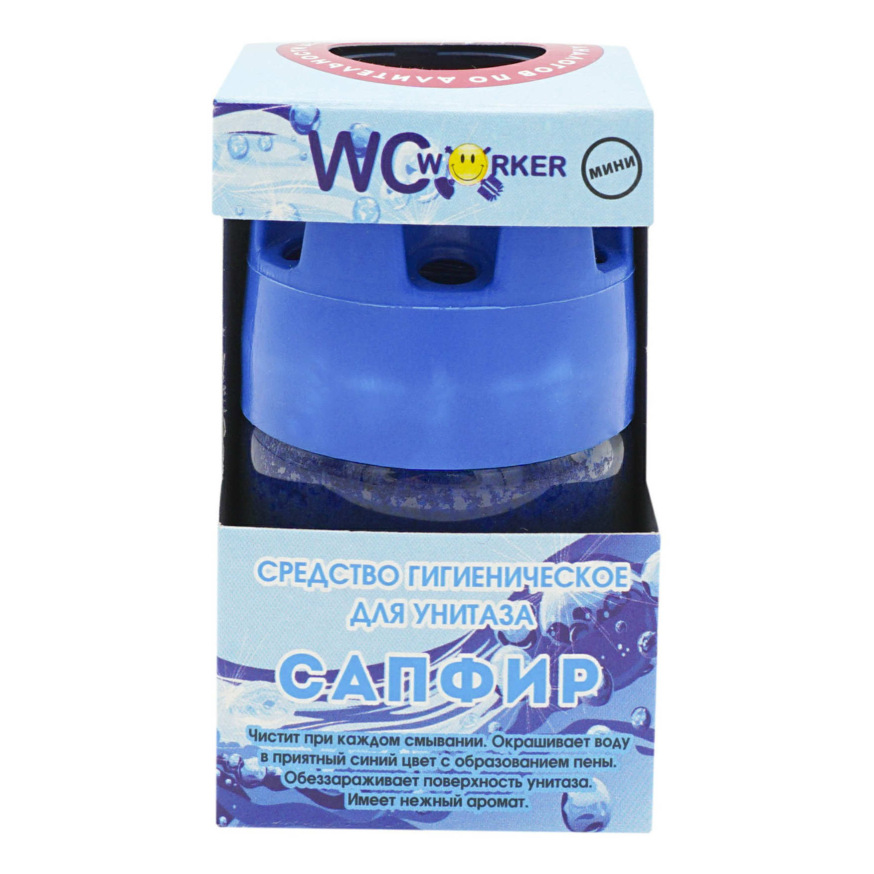 Чистящее средство WCworker Сапфир для унитаза голубой 65 г