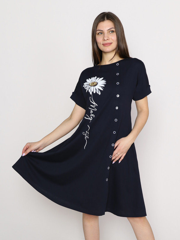 Платье женское Fashion Margo П130 синее 58 RU - купить в ИП Никольская Елена Игоревна, цена на Мегамаркет