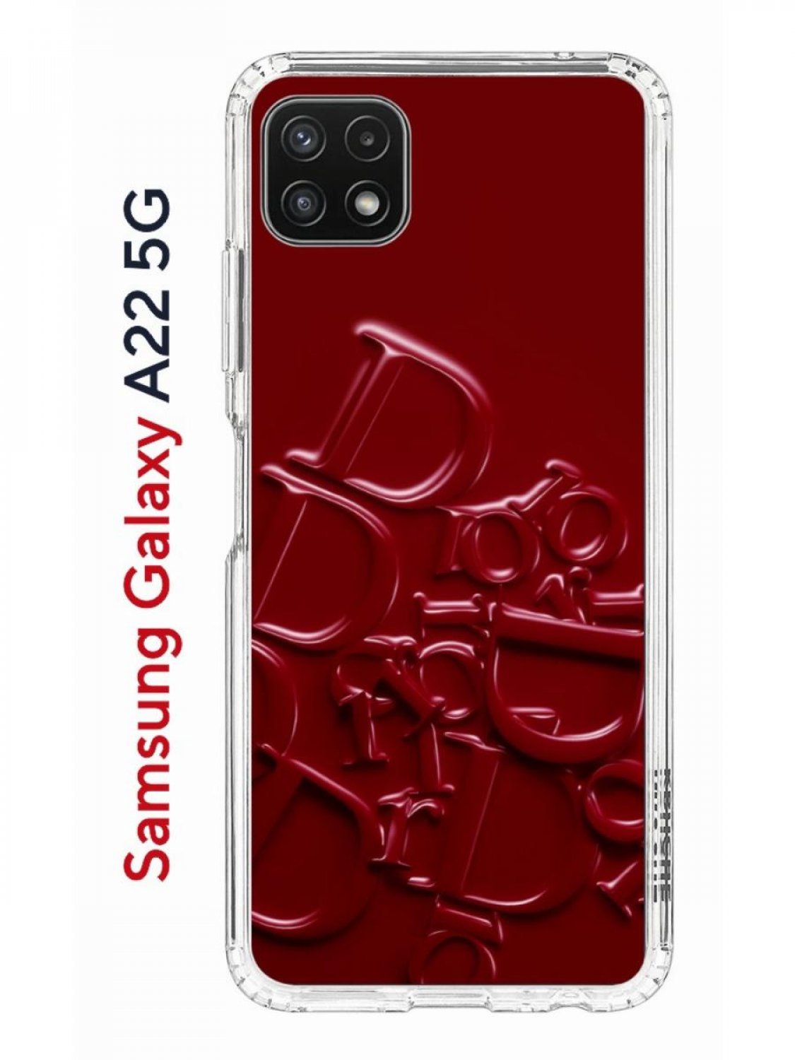 Чехол на Samsung Galaxy A22s 5G с принтом Kruche Print Dior, противоударный  бампер, купить в Москве, цены в интернет-магазинах на Мегамаркет