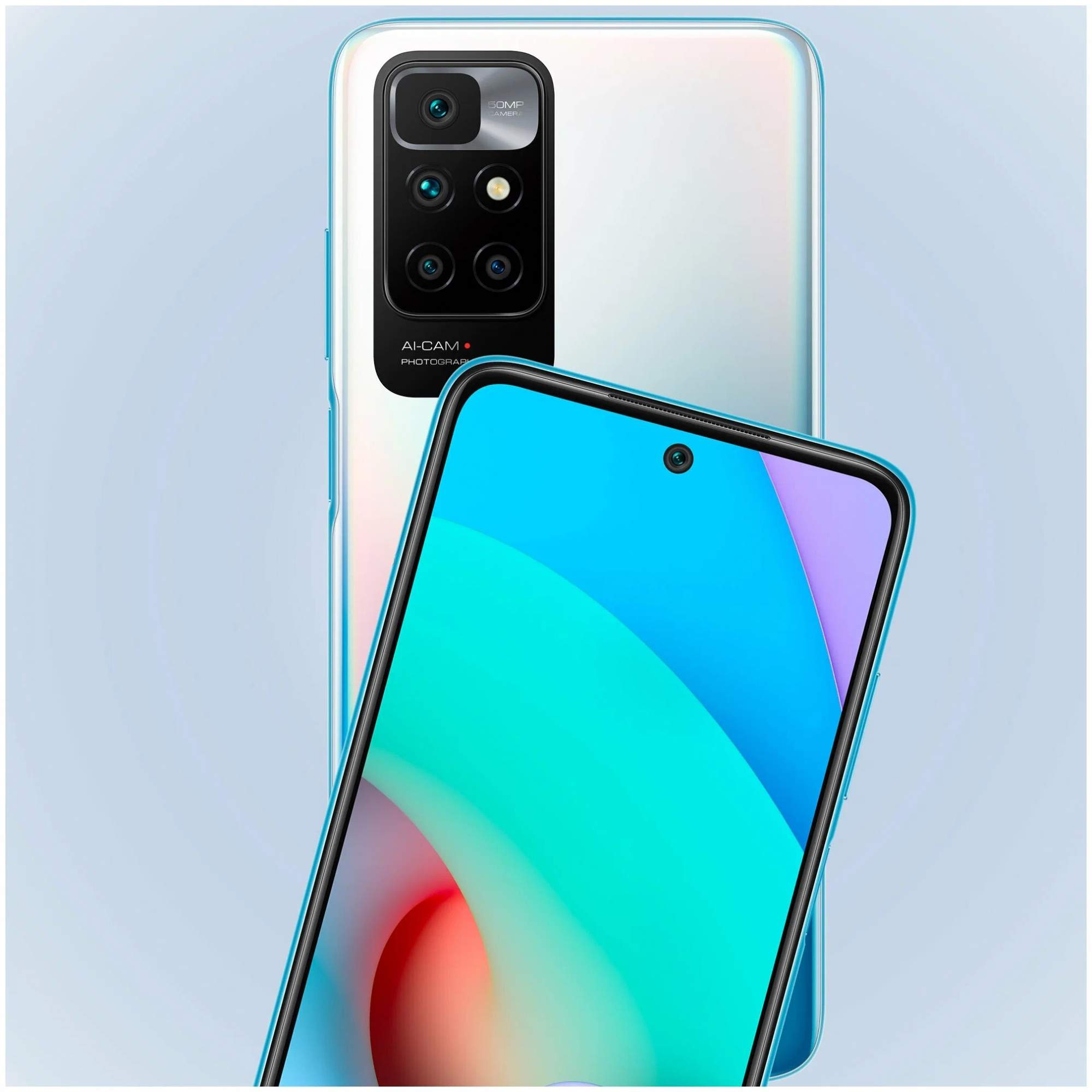 Смартфон Xiaomi Redmi 10 (2022) 4/64GB Sea blue (22011119UY) EU - отзывы  покупателей на Мегамаркет