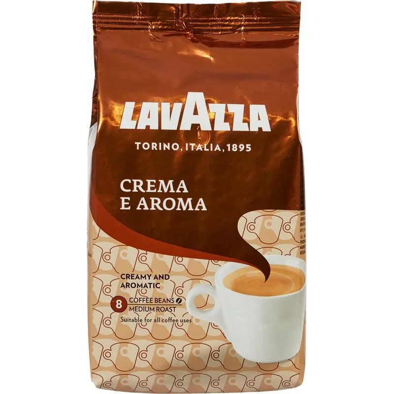 Кофе Lavazza Crema e Aroma в зернах, 1кг – купить в Москве, цены в интернет-магазинах на Мегамаркет