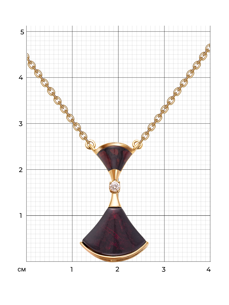 Колье женское SamoroDki Jewelry 2600881з-В из серебра с янтарем, 50 см