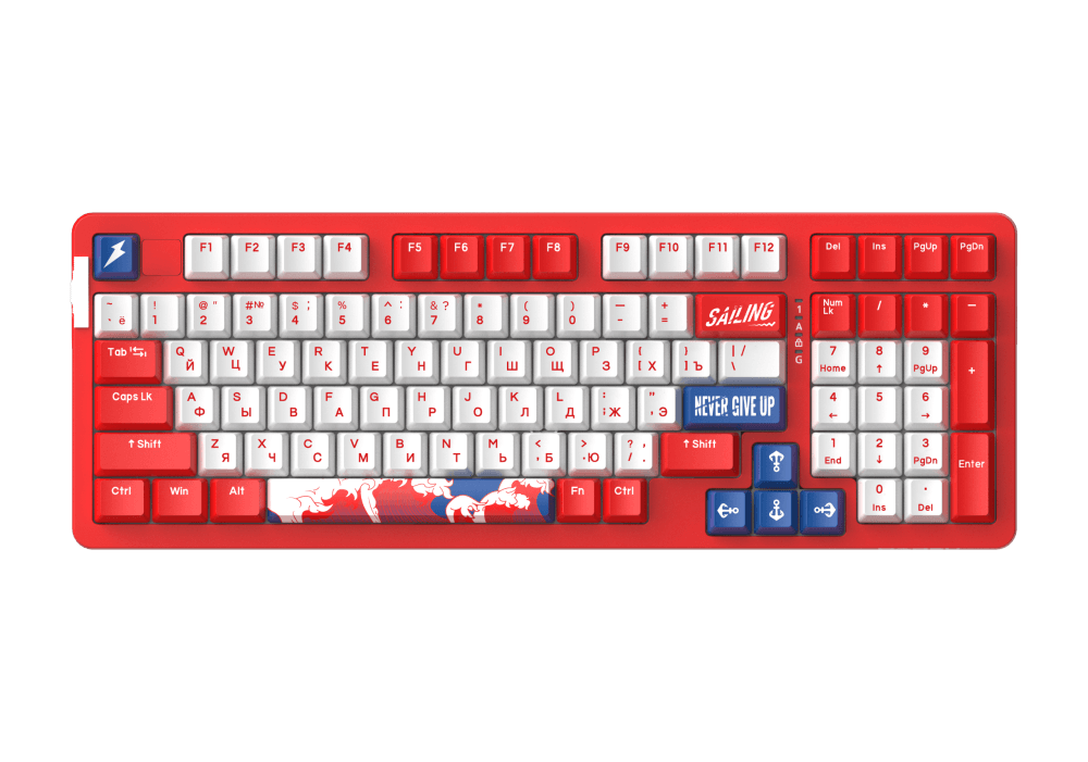 Проводная/беспроводная игровая клавиатура Dareu A98 Red, купить в Москве, цены в интернет-магазинах на Мегамаркет
