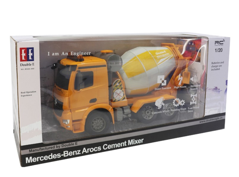 Бетономешалка Double Eagle Mercedez-Benz Arocs Cement Mixer, на р/у, 1:20 E528-003